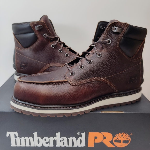 Timberland PRO 6" IRVINE Wedge ALLOY Toe Work Boot MEN'S Size 10.5 TB1A44UP214 - Picture 1 of 12